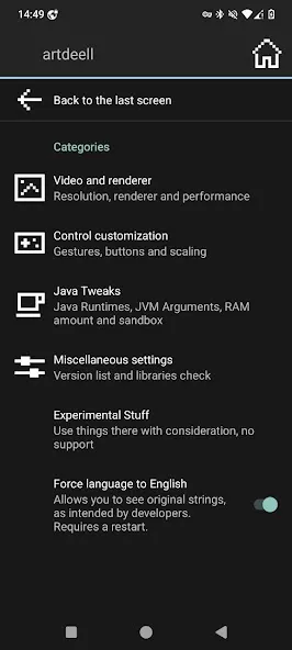 MojoLauncher screenshot