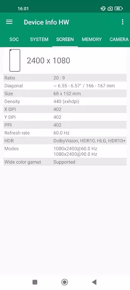 Device Info HW+ screenshot