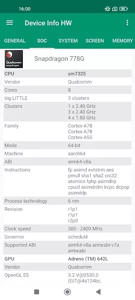Device Info HW+ screenshot