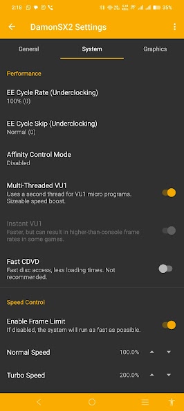 DamonSX2 Emulator – Premium screenshot
