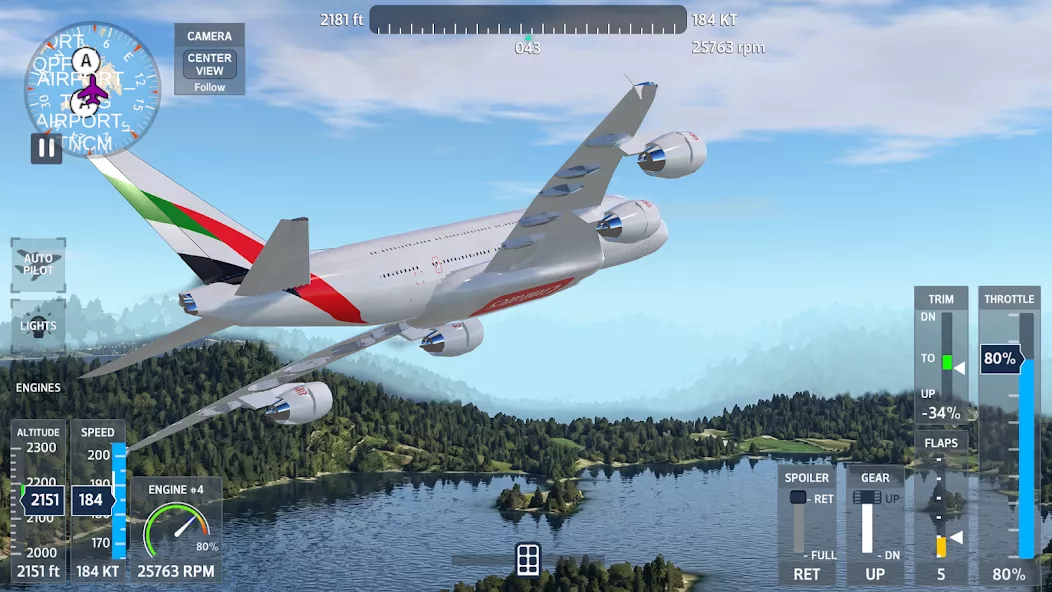 FlyWings 2026 飞行模拟器 screenshot