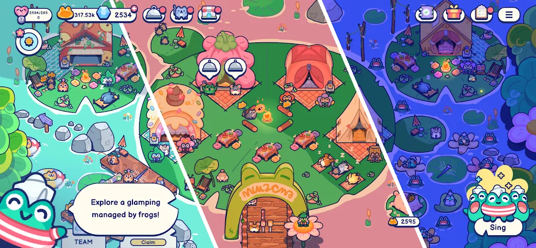 Pond Pals: Cozy Glamping Game screenshot